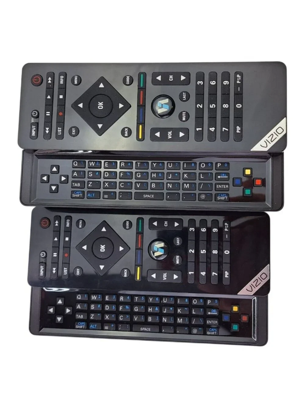 Vizio Remote Control Lot Of 2 VUR10 Slide Out Keyboard & TV Manual M550NV M470NV